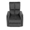 Polohovací křeslo, šedá, látka, TV-S8449 GREY2
