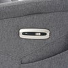 Polohovací křeslo, elektrické zabudované ovládání, šedá, látka, TV-929 GREY2