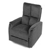 Polohovací křeslo, šedá, látka, TV-S8449 GREY2