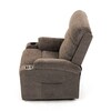 Křeslo polohovací, elektrické kabelové ovládání, béžová látka, TV-S8348 CRM2