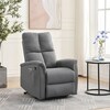 Polohovací křeslo, elektrické zabudované ovládání, šedá, látka, TV-929 GREY2