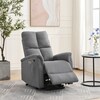 Polohovací křeslo, elektrické zabudované ovládání, šedá, látka, TV-929 GREY2