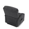 Polohovací křeslo, elektrické kabelové ovládání, šedá, látka, TV-S8348 GREY2