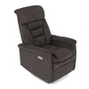 Polohovací křeslo, elektrické zabudované ovládání, hnědá, látka, TV-925 BR2