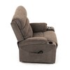 Křeslo polohovací, elektrické kabelové ovládání, béžová látka, TV-S8348 CRM2