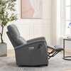 Polohovací křeslo, elektrické zabudované ovládání, šedá, látka, TV-929 GREY2