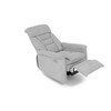 Polohovací křeslo, elektrické zabudované ovládání, šedá, látka, TV-925 SIL2
