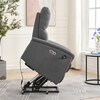 Polohovací křeslo, elektrické zabudované ovládání, šedá, látka, TV-929 GREY2