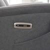 Polohovací křeslo, elektrické zabudované ovládání, šedá, látka, TV-929 GREY2