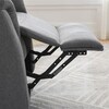 Polohovací křeslo, elektrické zabudované ovládání, šedá, látka, TV-929 GREY2
