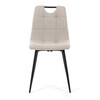 Jídelní židle, béžová, látka, DCL-V2017 CRM2