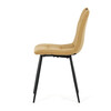 Jídelní židle, žlutá, látka, DCL-V2017 YEL2