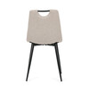 Jídelní židle, béžová, látka, DCL-V2017 CRM2