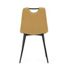Jídelní židle, žlutá, látka, DCL-V2017 YEL2