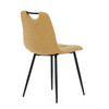 Jídelní židle, žlutá, látka, DCL-V2017 YEL2