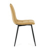 Jídelní židle, žlutá, látka, DCL-V2017 YEL2
