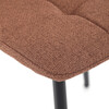 Jídelní židle, hnědá, látka, DCL-V2017 BR2