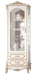 BABYLON luxusní vitrína pravá, bílá/zlatá