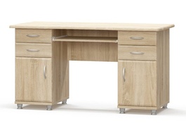 Pracovní stůl CRUBE 2, dub Sonoma