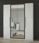 AGADIR šatní skříň 4D, antracit/light artwood