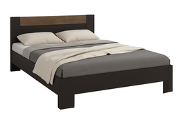 AGADIR manželská postel 160, antracit/dub grunge colonial