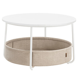 Konferenční stolek 75x75x45cm, mdf, bílá, AFK-E1144 WT