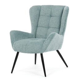 Křeslo ušák, modrá, látka, AK-H9206 BLUE2