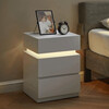 Noční stolek 40x35x55cm, mdf, bílá, ANT-E1163 WT