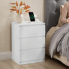 Noční stolek 40x35x59cm, mdf, bílá, ANT-E1161 WT