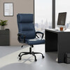 Kancelářské křeslo, houpací mechanismus, modrá ekokůže, KA-Y346 BLUE