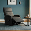 Polohovací křeslo, elektrické kabelové ovládání, šedá, látka, TV-5482 GREY2
