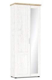 Šatní skříň se zrcadlem ROLLY, borovice Andersen/dub Artisan