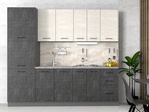 Kuchyně ALIMENA 240 barva beton tmavý/světlý