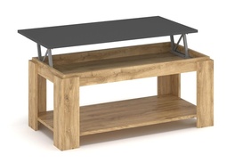 Konferenční stolek rozkládací LATEDA, dub/minerva šedá