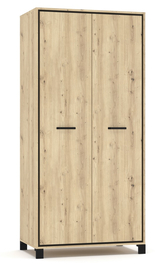 Šatní skříň 2D BUCKET dub artisan/wenge