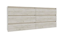 IDEA šuplíková komoda 1800, Gold craft oak / Satin