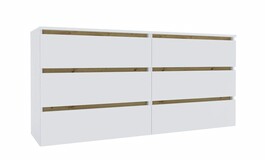 IDEA šuplíková komoda 1600, Nimfea alba / Oak Artisan