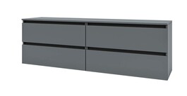 IDEA skříňka pod TV 1600, Grafite grey / Grafite grey