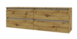 IDEA skříňka pod TV 1600, Oak Artisan / Nimfea alba