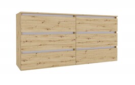 IDEA šuplíková komoda 1600, Oak Artisan / Nimfea alba