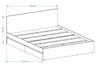 IDEA manželská postel 160, dub Artisan/bílá