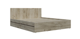 IDEA manželská postel 160, dub Craft šedý