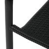 Zahradní židle, kov, plast, černá, AZC-H1021 BK