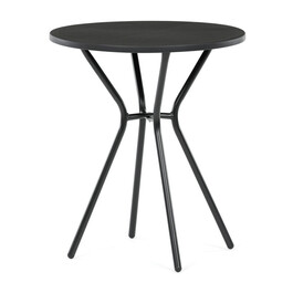 Zahradní stůl 60x60cm, kov, plast, černá, AZT-H1021 BK