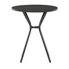Zahradní stůl 60x60cm, kov, plast, černá, AZT-H1021 BK