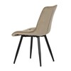 Jídelní židle, béžová, sametová látka, CT-384 CAP4