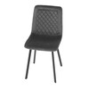 Jídelní židle, šedá, sametová látka, DCL-973 GREY4