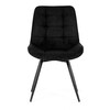 Jídelní židle, černá, látka, HC-T1130 BK2