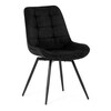 Jídelní židle, černá, látka, HC-T1130 BK2
