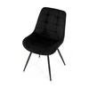 Jídelní židle, černá, látka, HC-T1130 BK2